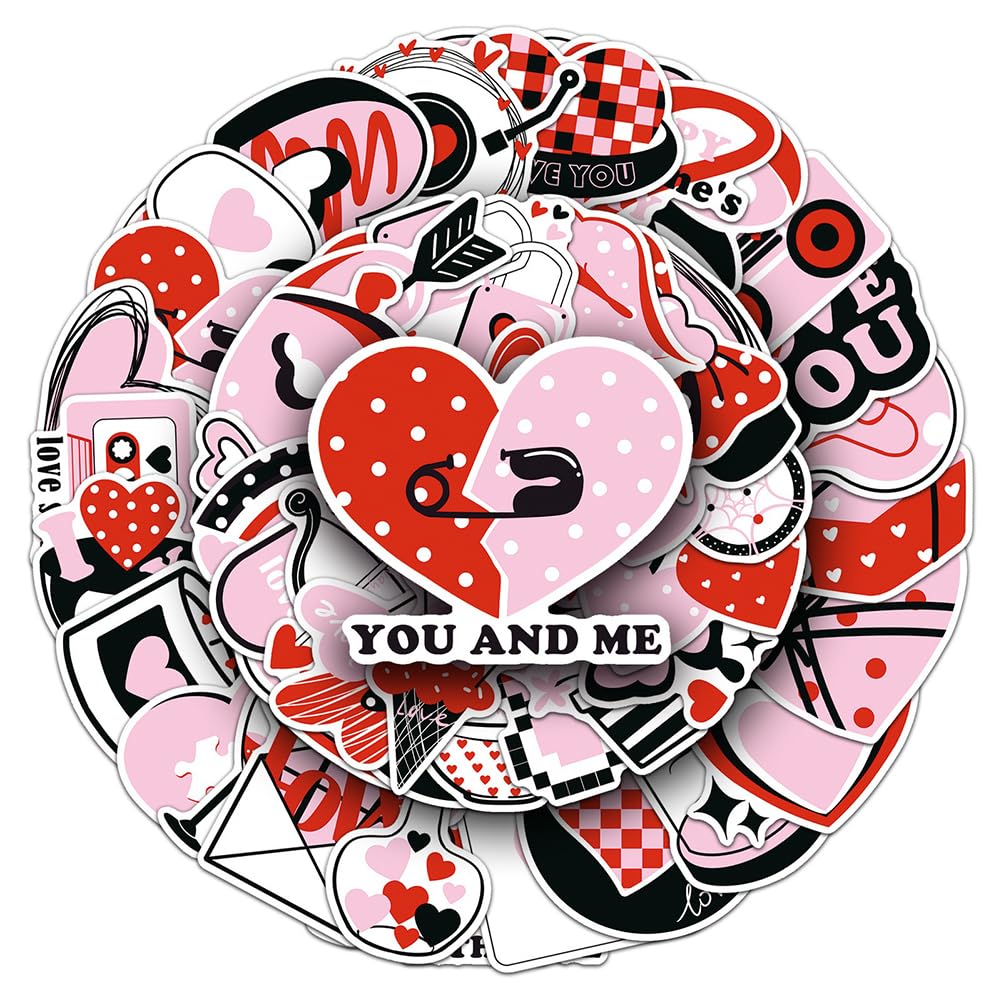 Amazon.com: I Love You Stickers |50Pcs Valentine's Day Theme